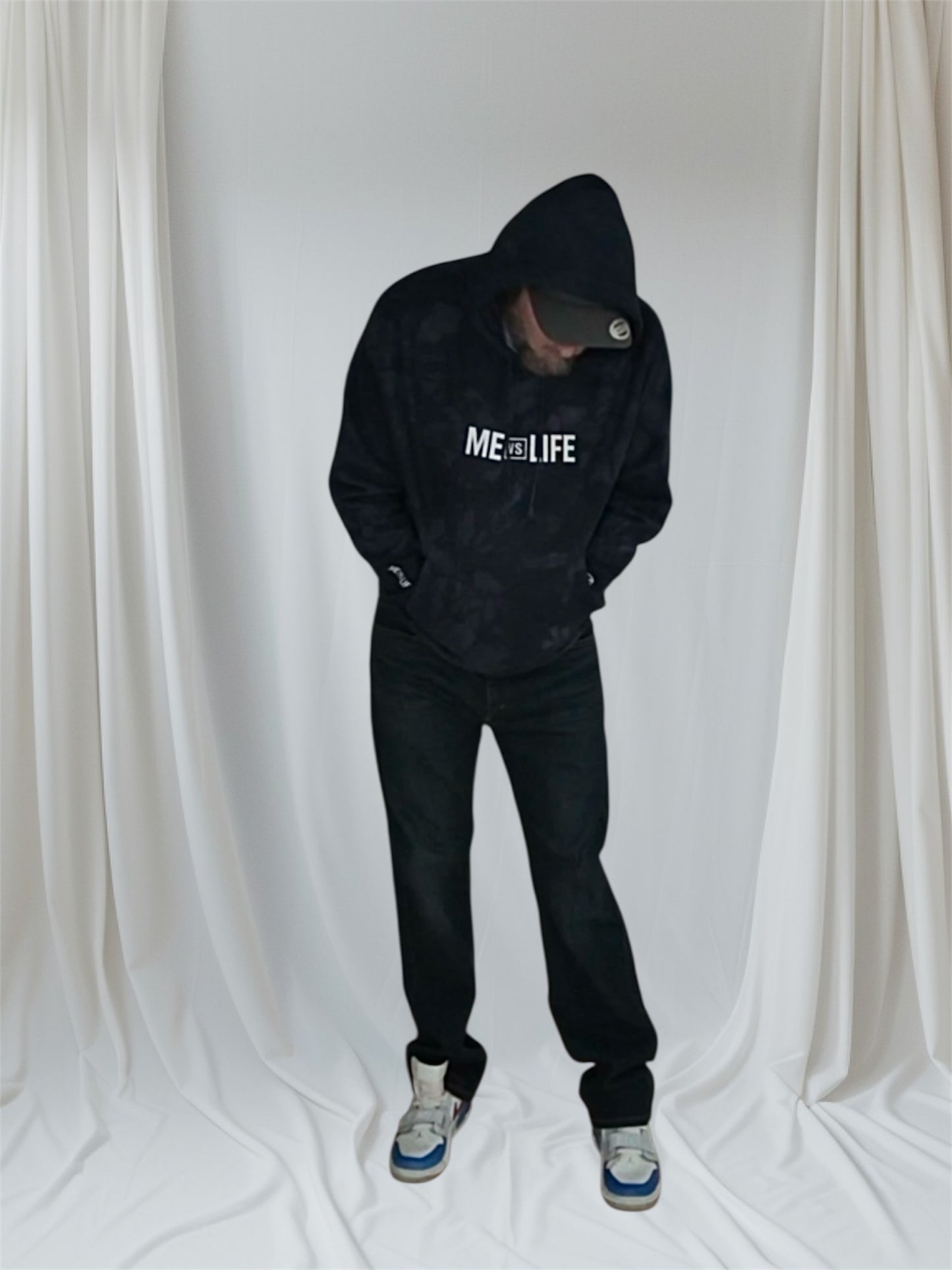 Limited Edition Tie-Dye Champion Hoodie (Me Vs Life Embroidered)